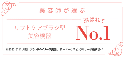 ボディ用美容機器マーケットシェア2年連続 選ばれてNo.1